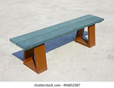 Bench For Outdoor Spaces Made With Recycled Plastic Profiles