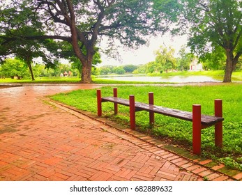 Bench in the park.