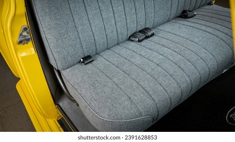 Bench seat inside of a truck - Powered by Shutterstock