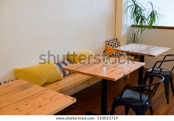 Bench Seating Coffee Shop Restaurant Small Stock Photo Edit Now