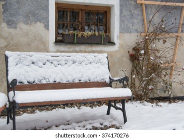 Bench under the snow
