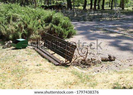 Similar – Image, Stock Photo Discoloration in autumn of the leaves of wild vine