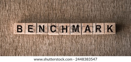 Benchmark Spelled With Scrabble Blocks