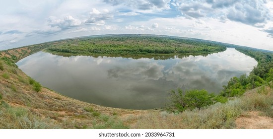 Bend Of The Big River Aerial View