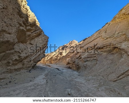 A Bend in the Path at Desolation Canyon in Death Valley National Park Desert, California