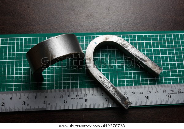 Bend Test Coupon Evaluate Strength Material Stock Photo Edit Now