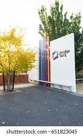 Bendigo, Australia - April 15, 2017: Campus Of Bendigo TAFE, A Public College Of Technical And Further Education.