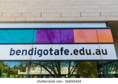 BENDIGO, AUSTRALIA - March 29, 2015: Bendigo TAFE Is A College Of Technical And Further Education, Educating 9000 Students Annually.