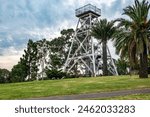 Bendigo, Victoria, Australia: The Poppet Head Lookout on a hill in Bendigo