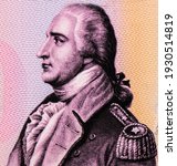 Benedict Arnold Portrait from USA 50 dollars, Private Issue Polymer 2019 Banknotes.