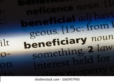 beneficiary word in a dictionary. beneficiary concept. - Shutterstock ID 1065957950