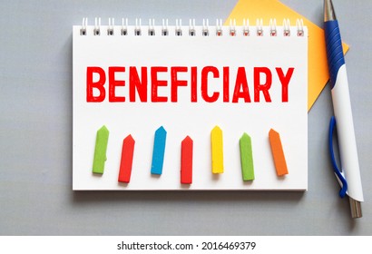 beneficiary word in a dictionary. beneficiary concept - Shutterstock ID 2016469379