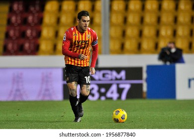 Benevento, Italy, 22 Jan 2021. Nicolas Viola Player Of Benevento, During The Match Of The Italian Serie A Football League Between Benevento Vs Torino Final Result 2-2, Played At The Ciro Vigorito.