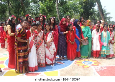 Bengali Festival Pohela Boishakh (Bangla New Year) Celebration. Photo Taken From Sylhet In Bangladesh On 13 March 2018.