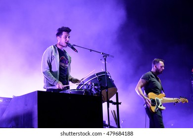 BENICASSIM, SPAIN - JUL 19: Bastille (pop Band) In Concert At FIB Festival On July 19, 2015 In Benicassim, Spain.