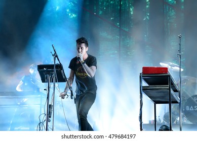 BENICASSIM, SPAIN - JUL 19: Bastille (pop Band) In Concert At FIB Festival On July 19, 2015 In Benicassim, Spain.