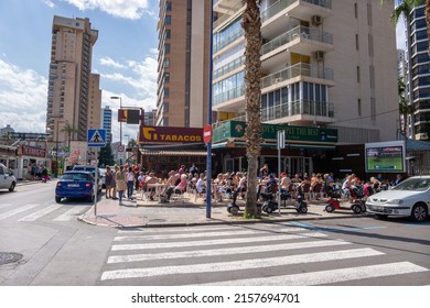 Benidorm, Spain - 6 May 2022: British Bars In Benidorm In Alicante, Spain