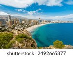 Benidorm, Spain. View over the beach	