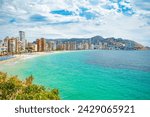 Benidorm, Spain. View over the city and beach	