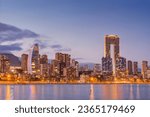 Benidorm in the sunset, cityscape