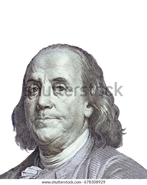 Benjamin Franklin Isolated On White Background Stock Photo 678308929 ...