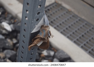 bent metal with leaf post