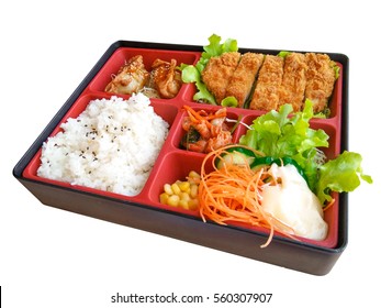 Bento Box Isolated On White Background