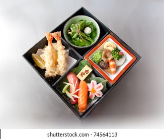 Bento Box On Metal Background