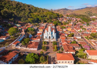 São Bento Do Sapucaí, São Paulo, Brazil. Jun, 12,2022. Aerial View Of Church Of Nossa Senhora Do Rosário, Known As Paróquia De São Bento, In Serra Da Mantiqueira, In The Vale Do Paraíba.