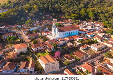 São Bento Do Sapucaí, São Paulo, Brazil. Jun, 12,2022. Aerial View Of Church Of Nossa Senhora Do Rosário, Known As Paróquia De São Bento, In Serra Da Mantiqueira, In The Vale Do Paraíba.