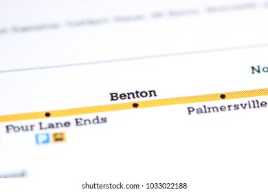 Benton Station. Newcastle Metro Map.