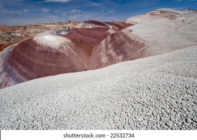 Bentonite Hills Volcanic Clay, Capitol Reef National Park, Utah