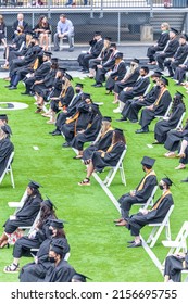 BENTONVILLE, ARKANSAS - MAY 10, 2022: High School Graduation During COVID