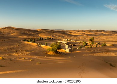 The Berber Camp In Sahara Desert, Morocco