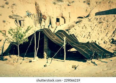 A Berber tent in Matmata, Tunisia,Africa