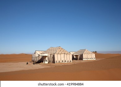 Berber tent in Sahara Desert, Morocco.