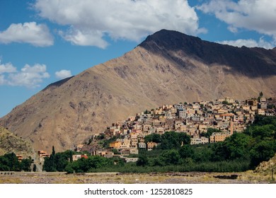 The berber village of Asni, near mount Toubkal, High Atlas, Morocco