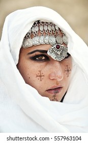 Berber Woman In Traditional Jewelry