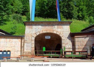 Berchtesgaden/Germany- 2019: Salt Mine In Bavaria