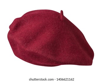 Red Beret Isolated On White Background Stock Photo (Edit Now) 1503811628