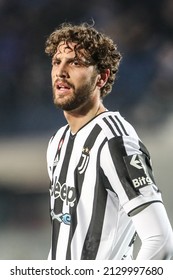 Bergamo, Italy. 13 February 2022. Italian Serie A Football Championship. Atalanta VS Juventus 1-1. Manuel Locatelli, Juventus.