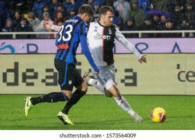 Bergamo, Italy. 23 November 2019. Campionato Italiano Serie A. Atalanta Vs Juventus 1-3. Aaron Ramsey, Juventus.