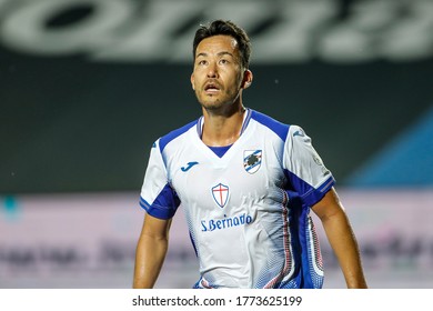 Bergamo, Italy. 8 July 2020. Italian Serie A Soccer Championship. Atalanta VS Sampdoria 2-0. Maya Yoshida, Japan, Sampdoria.