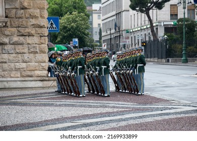 Bergamo, Italy - May 4, 2019: Deployment Of The Cadets Of The Financial Police For The Oath