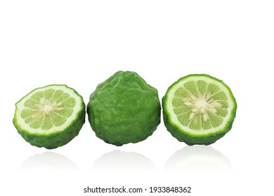 Bergamot fruit isolated on white background