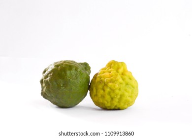 Bergamot Fruit On White Background