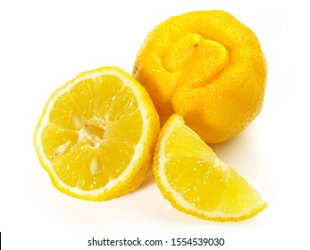 Bergamot Fruit On White Background