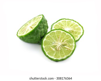 Bergamot Fruit On White Background