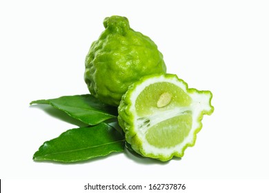 Bergamot Isolated White Background.