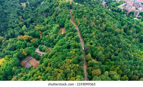 Bergbahnstation Königstuhl , Mountain Cable Car In Heidelberg, Baden-Württemberg, Germany 